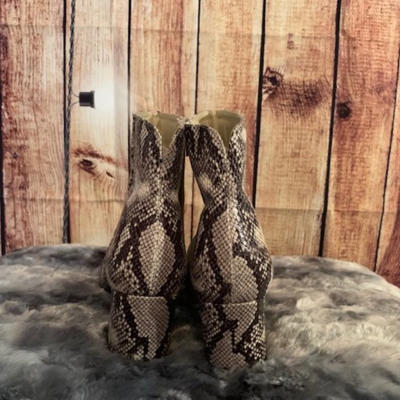 Leather Snakeskin Boots - Picture 3 of 8